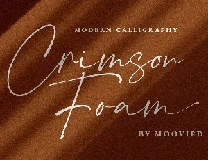 Crimson Foam Handwritten Script font