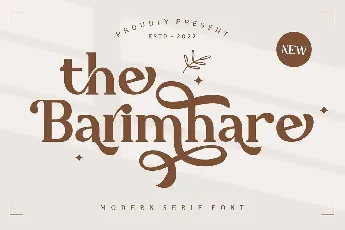 The Barimhare font