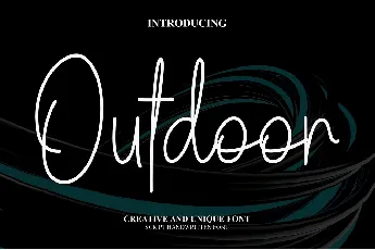 Outdoor font