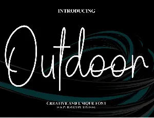 Outdoor font