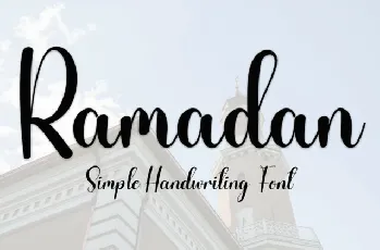 Ramadan Script font