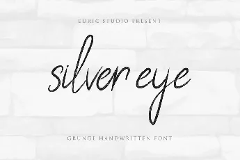 Silver Eye Demo font