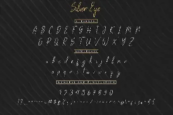 Silver Eye Demo font