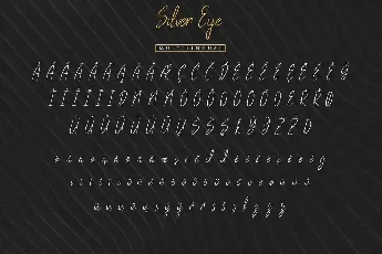 Silver Eye Demo font