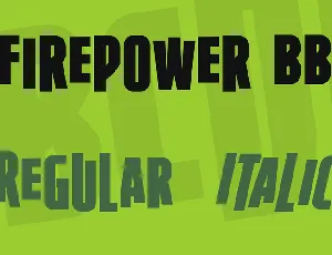 Firepower BB font