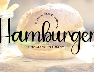 Hamburger Script font