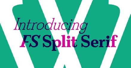 FS Split Serif Family font