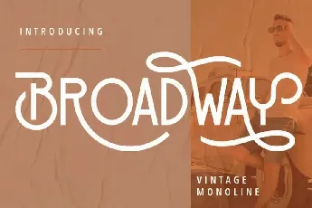 Broadway Display font