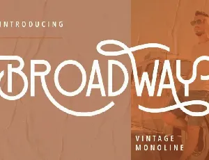 Broadway Display font