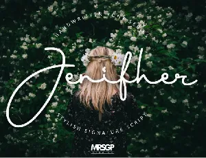 Jenifher Signature Script font