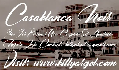 Casablanca Noir font