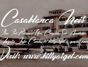 Casablanca Noir font