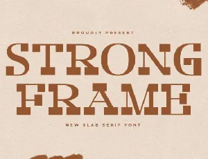 Strong Frame font
