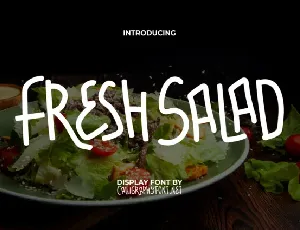 Fresh Salad font