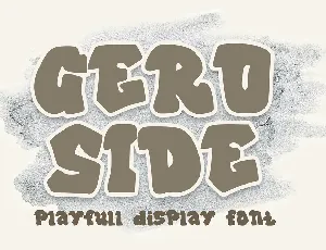 Geroside font