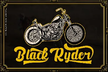 Black Ryder Demo font