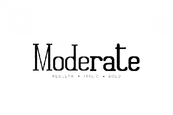 Moderate font