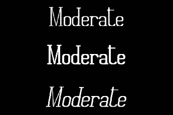 Moderate font