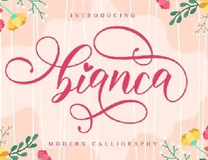 Bianca Calligraphy font