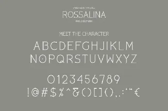 Rossalina font