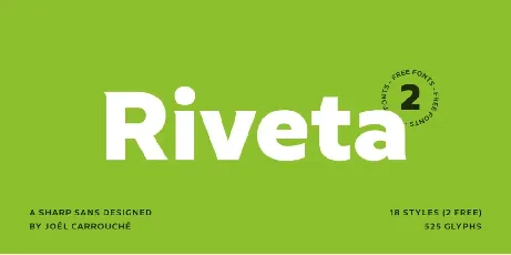 Riveta font