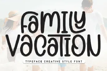 Family Vacation Display font