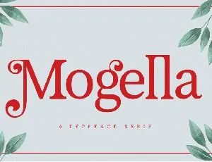 Mogella Bold Serif Typeface font