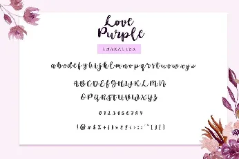 Love Purple font