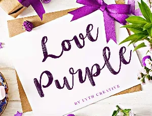 Love Purple font