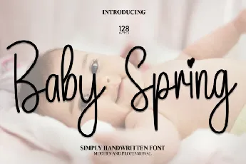 Baby Spring Script font