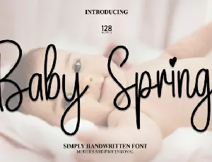 Baby Spring Script font