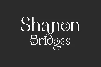 Shanon Bridges Demo font