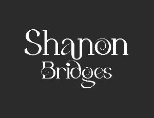 Shanon Bridges Demo font