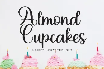 Almond Cupcakes font