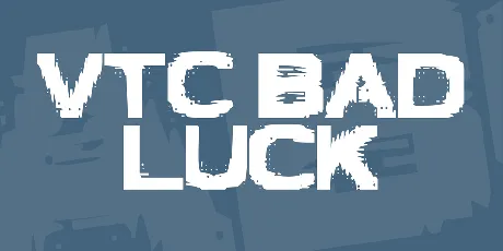 VTC Bad Luck font