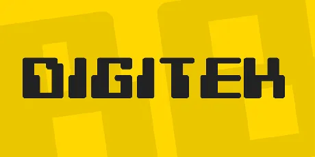 Digitek font