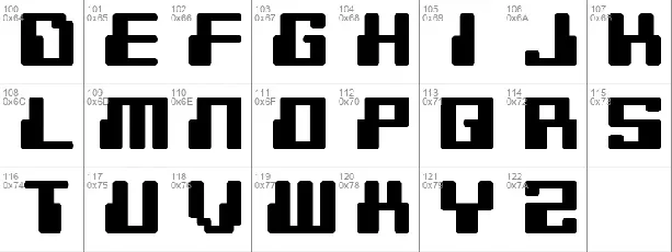 Digitek font