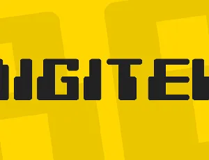 Digitek font