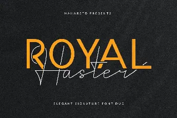 Royal Haster Demo font