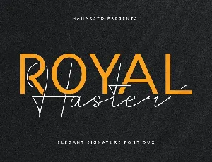 Royal Haster Demo font