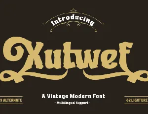 Xutwef font