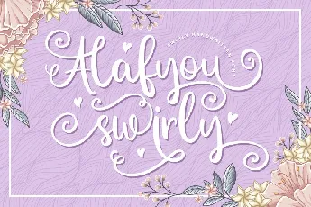 Alafyou Swirly font