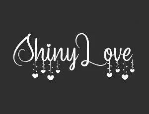 Shiny Love Script font