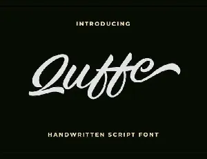 Quffe Script font