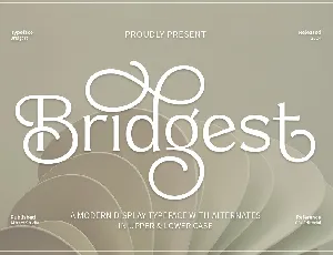 Bridgest font