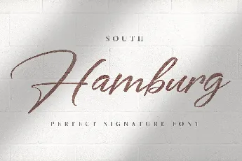 South Hamburg Handwritten Signature Script font