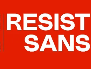 Resist Sans Family font