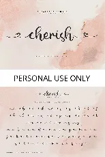 Cherish font