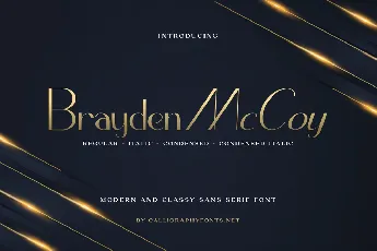 Brayden McCoy font