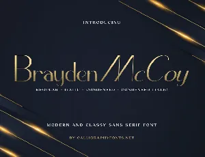 Brayden McCoy font